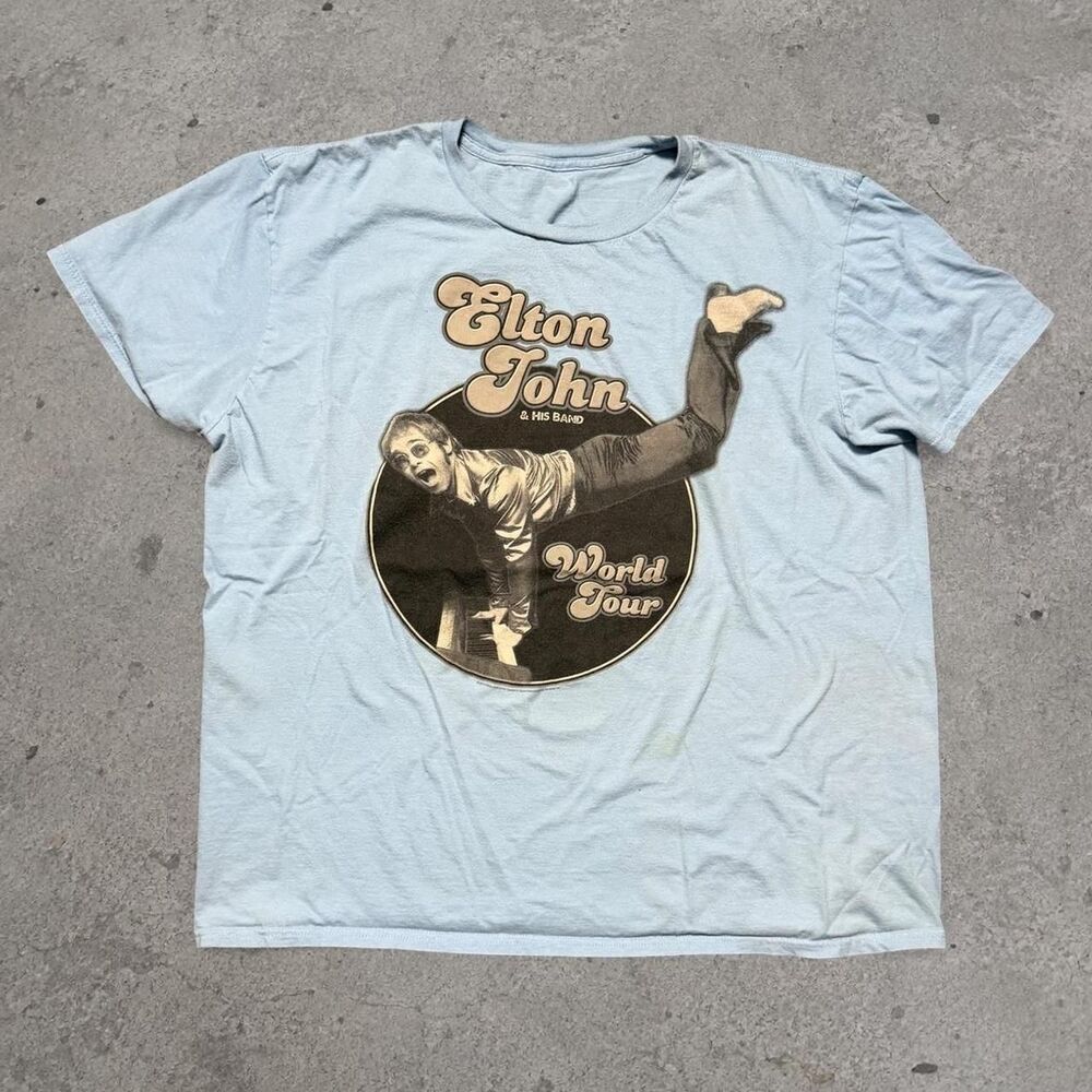 Y2K 2000’s Elton John and His Band World Tour 1972 Men’s Size Medium